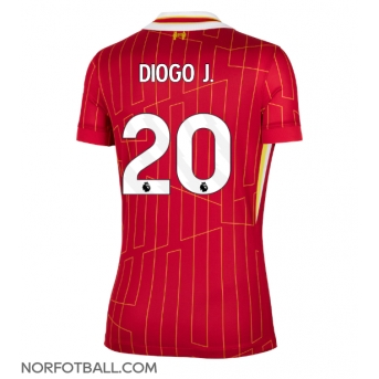 Billige Fotballdrakt Liverpool Diogo Jota #20 Replika Hjemmedrakt Dame 2024-25 Kortermet